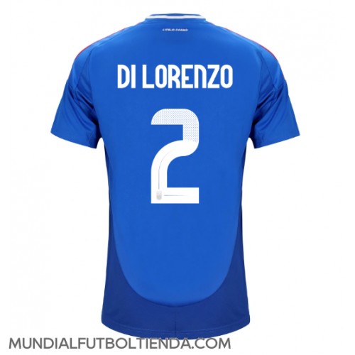 Camiseta Italia Giovanni Di Lorenzo #2 Primera Equipación Replica Eurocopa 2024 mangas cortas